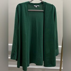 Chico’s Forest Green Cardigan Chicos Size 4 Or XXL.